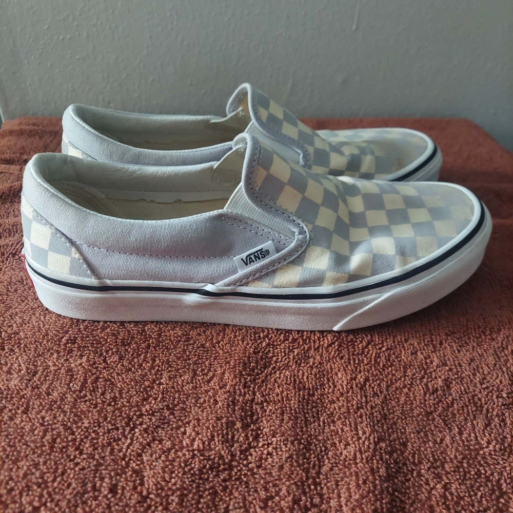Vans Checkered Slip-On Sneakers Womens Size 8